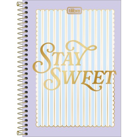 Foto ilustrativa Caderno Espiral Capa Dura 1/4 Linea 80 Folhas