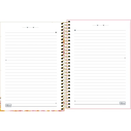 Foto ilustrativa Caderno Espiral Capa Dura 1/4 Love Bears 80 Folhas