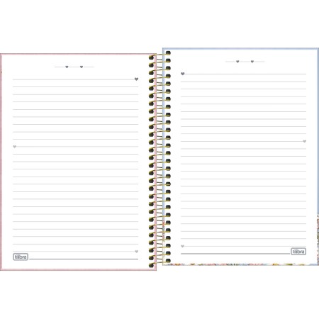 Foto ilustrativa Caderno Espiral Capa Dura 1/4 Love Bears 80 Folhas