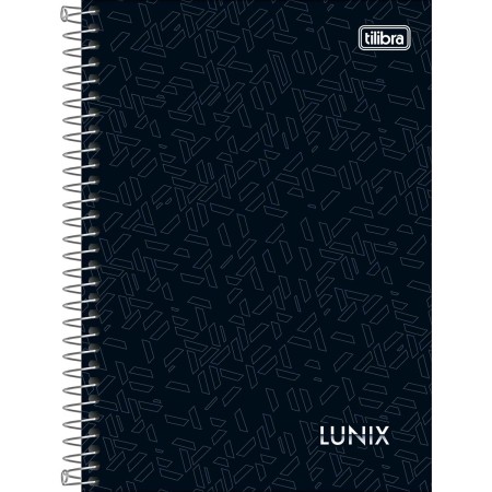 Foto ilustrativa Caderno Espiral Capa Dura 1/4 Lunix 160 Folhas