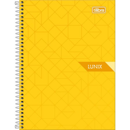 Foto ilustrativa Caderno Espiral Capa Dura 1/4 Lunix 80 Folhas