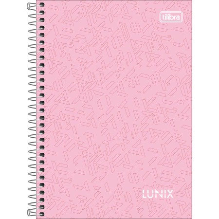Foto ilustrativa Caderno Espiral Capa Dura 1/4 Lunix 80 Folhas