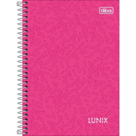 Foto ilustrativa Caderno Espiral Capa Dura 1/4 Lunix 80 Folhas