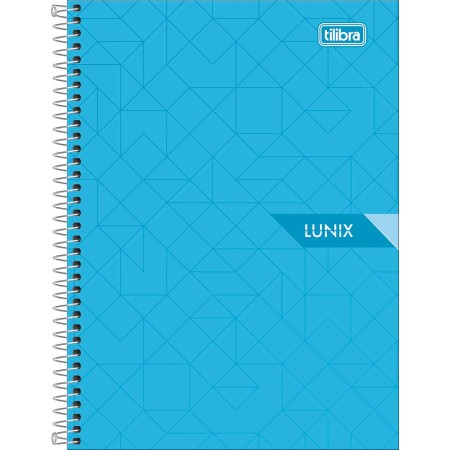 Foto ilustrativa Caderno Espiral Capa Dura 1/4 Lunix 80 Folhas