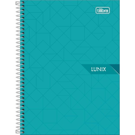 Foto ilustrativa Caderno Espiral Capa Dura 1/4 Lunix 80 Folhas