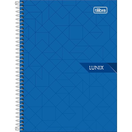 Foto ilustrativa Caderno Espiral Capa Dura 1/4 Lunix 80 Folhas
