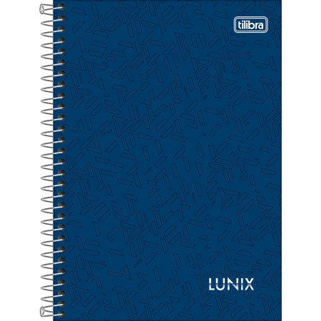 Foto ilustrativa Caderno Espiral Capa Dura 1/4 Lunix 80 Folhas