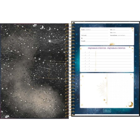 Foto ilustrativa Caderno Espiral Capa Dura 1/4 Magic 80 Folhas