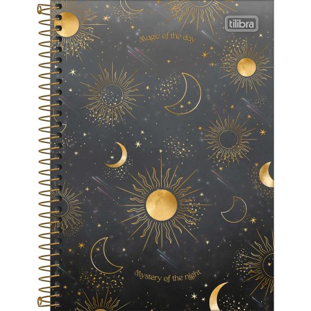 Foto ilustrativa Caderno Espiral Capa Dura 1/4 Magic 80 Folhas