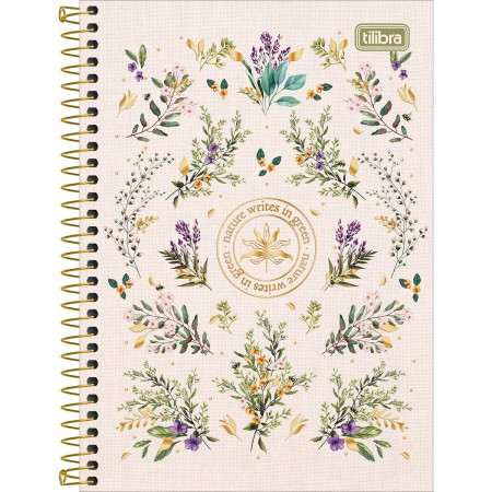 Foto ilustrativa Caderno Espiral Capa Dura 1/4 Naturalis 80 Folhas