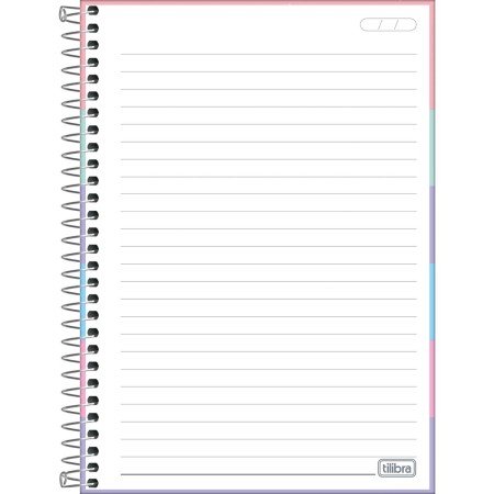 Foto ilustrativa Caderno Espiral Capa Dura 1/4 Pepper Feminino 160 Folhas