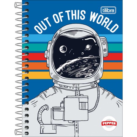 Foto ilustrativa Caderno Espiral Capa Dura 1/4 Pepper Feminino 160 Folhas