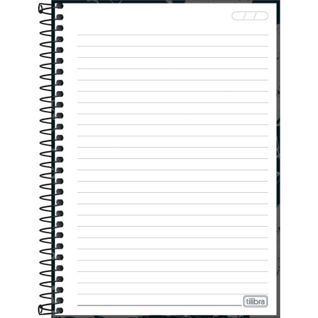 Foto ilustrativa Caderno Espiral Capa Dura 1/4 Pepper Masculino 80 Folhas
