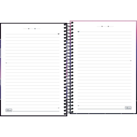 Foto ilustrativa Caderno Espiral Capa Dura 1/4 Plush Poison 80 Folhas