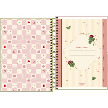 Foto ilustrativa Caderno Espiral Capa Dura 1/4 Scarlet 80 Folhas