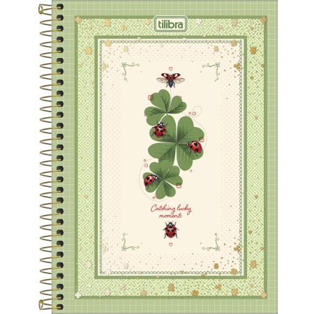 Foto ilustrativa Caderno Espiral Capa Dura 1/4 Scarlet 80 Folhas