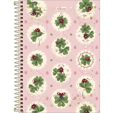 Foto ilustrativa Caderno Espiral Capa Dura 1/4 Scarlet 80 Folhas