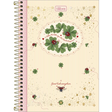 Foto ilustrativa Caderno Espiral Capa Dura 1/4 Scarlet 80 Folhas