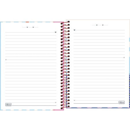 Foto ilustrativa Caderno Espiral Capa Dura 1/4 Seamalfi 80 Folhas