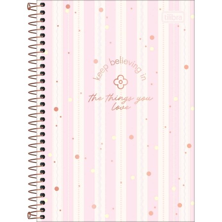 Foto ilustrativa Caderno Espiral Capa Dura 1/4 Soho 80 Folhas