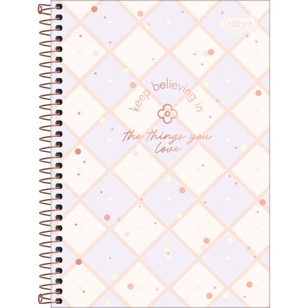 Foto ilustrativa Caderno Espiral Capa Dura 1/4 Soho 80 Folhas