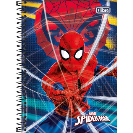 Foto ilustrativa Caderno Espiral Capa Dura 1/4 Spider-Man 80 Folhas