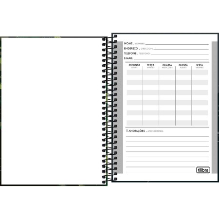 Foto ilustrativa Caderno Espiral Capa Dura 1/4 Strong 80 Folhas