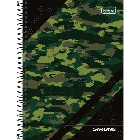 Foto ilustrativa Caderno Espiral Capa Dura 1/4 Strong 80 Folhas