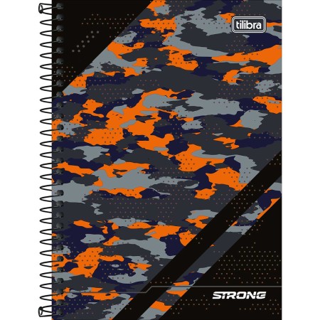Foto ilustrativa Caderno Espiral Capa Dura 1/4 Strong 80 Folhas