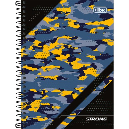 Foto ilustrativa Caderno Espiral Capa Dura 1/4 Strong 80 Folhas