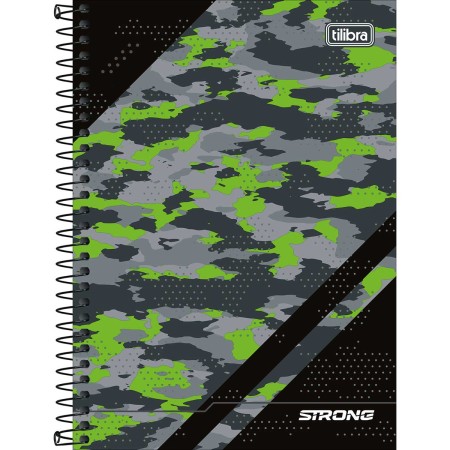 Foto ilustrativa Caderno Espiral Capa Dura 1/4 Strong 80 Folhas