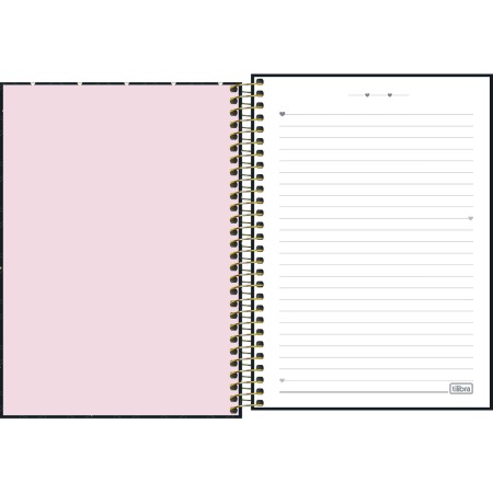 Foto ilustrativa Caderno Espiral Capa Dura 1/4 West Village 80 Folhas