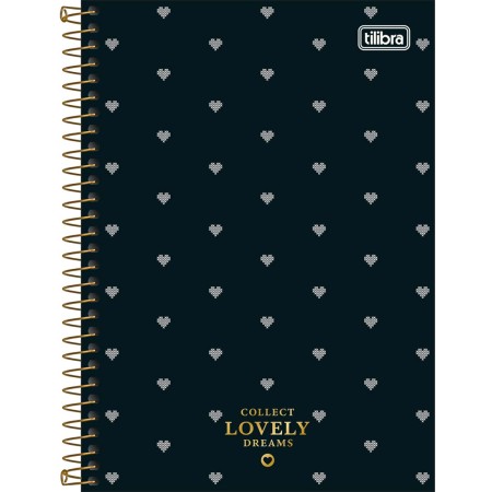 Foto ilustrativa Caderno Espiral Capa Dura 1/4 West Village 80 Folhas