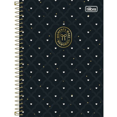 Foto ilustrativa Caderno Espiral Capa Dura 1/4 West Village 80 Folhas
