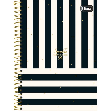 Foto ilustrativa Caderno Espiral Capa Dura 1/4 West Village 80 Folhas