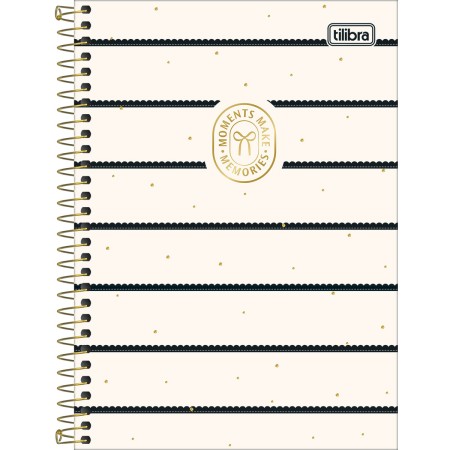 Foto ilustrativa Caderno Espiral Capa Dura 1/4 West Village 80 Folhas