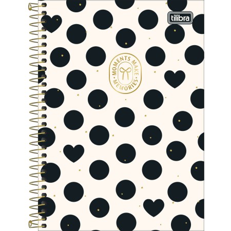 Foto ilustrativa Caderno Espiral Capa Dura 1/4 West Village 80 Folhas