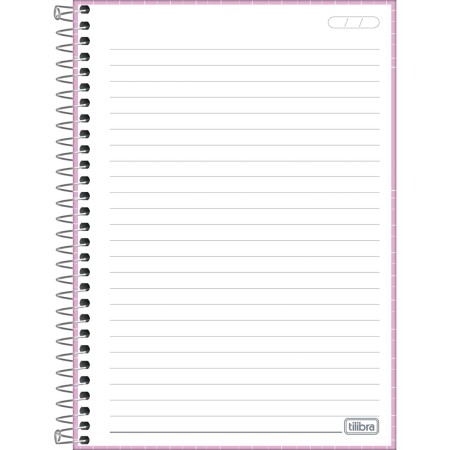 Foto ilustrativa Caderno Espiral Capa Dura 1/4 Zoom+ Feminino 200 Folhas
