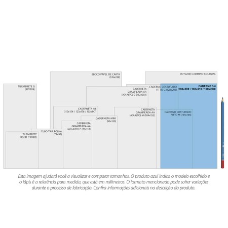 Foto ilustrativa Caderno Espiral Capa Dura 1/4 Zoom+ Feminino 200 Folhas