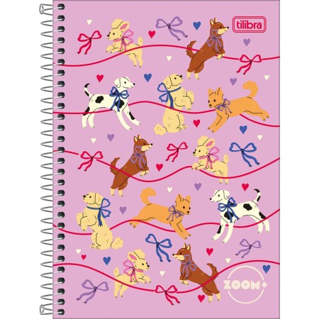 Foto ilustrativa Caderno Espiral Capa Dura 1/4 Zoom+ Feminino 200 Folhas