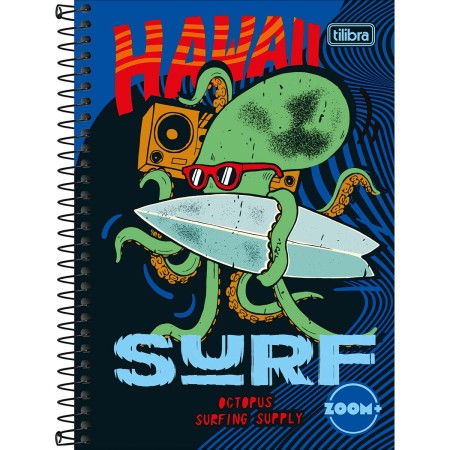 Foto ilustrativa Caderno Espiral Capa Dura 1/4 Zoom+ Masculino 200 Folhas