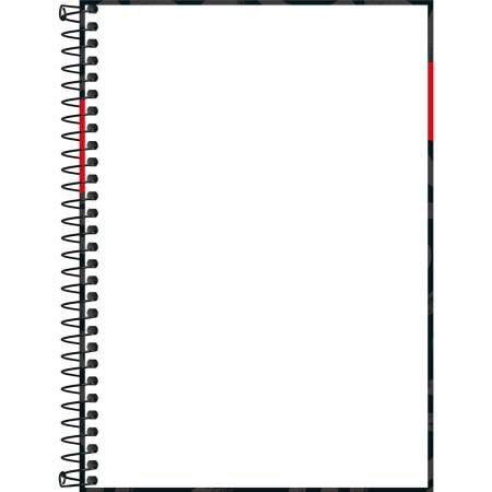Foto ilustrativa Caderno Espiral Capa Dura 1/4 Zoom+ Masculino 96 Folhas