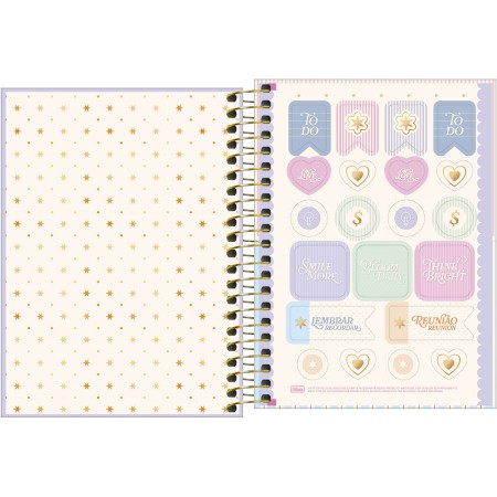 Foto ilustrativa Caderno Espiral Capa Dura 1/8 Linea 80 Folhas