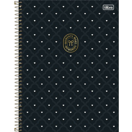 Foto ilustrativa Caderno Espiral Capa Dura A4 1 Matéria West Village 80 Folhas