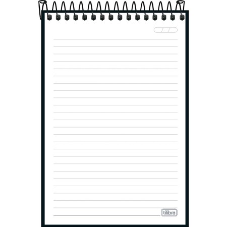 Foto ilustrativa Caderno Espiral Capa Dura Ao Alto 1/4 Cambridge 80 Folhas