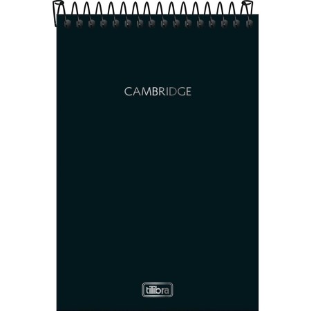 Foto ilustrativa Caderno Espiral Capa Dura Ao Alto 1/4 Cambridge 80 Folhas