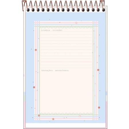 Foto ilustrativa Caderno Espiral Capa Dura Ao Alto 1/4 Soho 80 Folhas