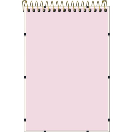 Foto ilustrativa Caderno Espiral Capa Dura Ao Alto 1/4 West Village 80 Folhas