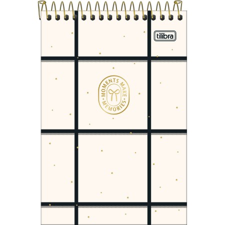 Foto ilustrativa Caderno Espiral Capa Dura Ao Alto 1/4 West Village 80 Folhas