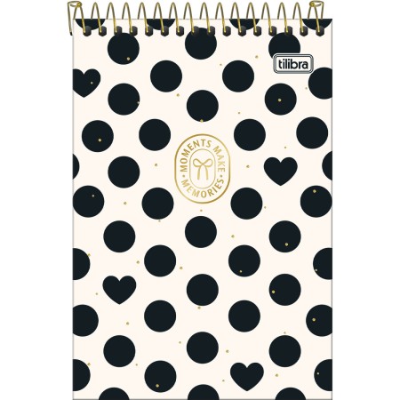 Foto ilustrativa Caderno Espiral Capa Dura Ao Alto 1/4 West Village 80 Folhas